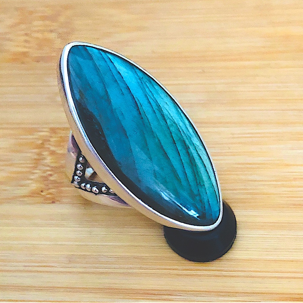 $67 Sajen Designer Estate Ring Sterling Silver Open Shank Marked SAJEN 925 ID - Picture 3 of 12